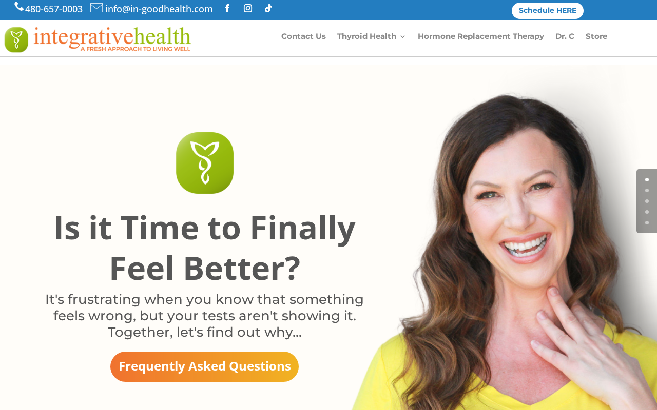 Integrative Healthcare web sitesi